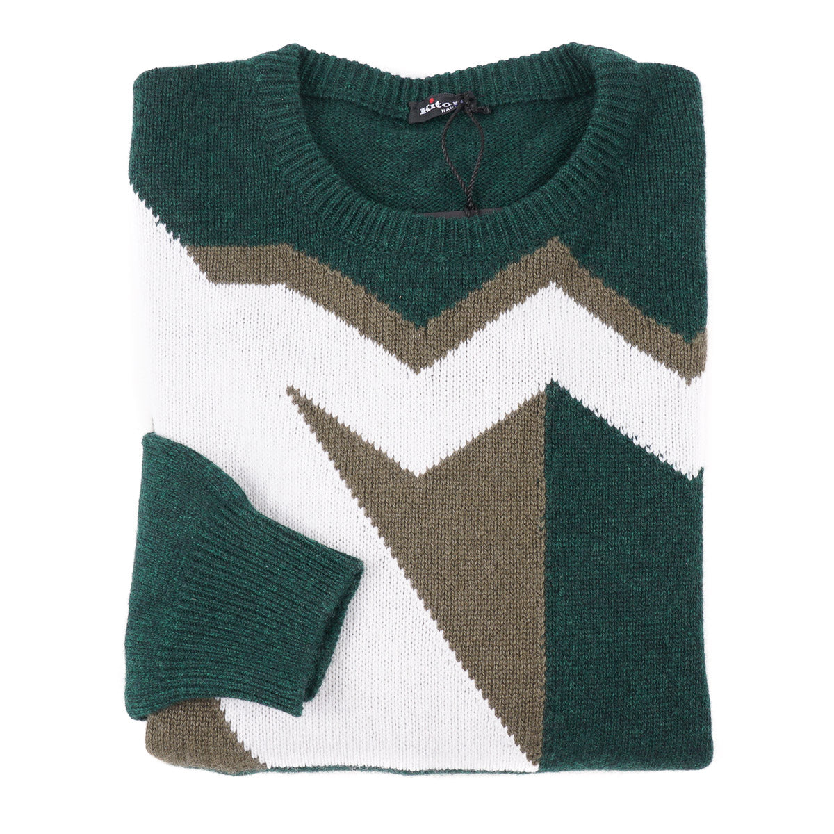 Kiton Colorblock Knit Cashmere Sweater - Top Shelf Apparel