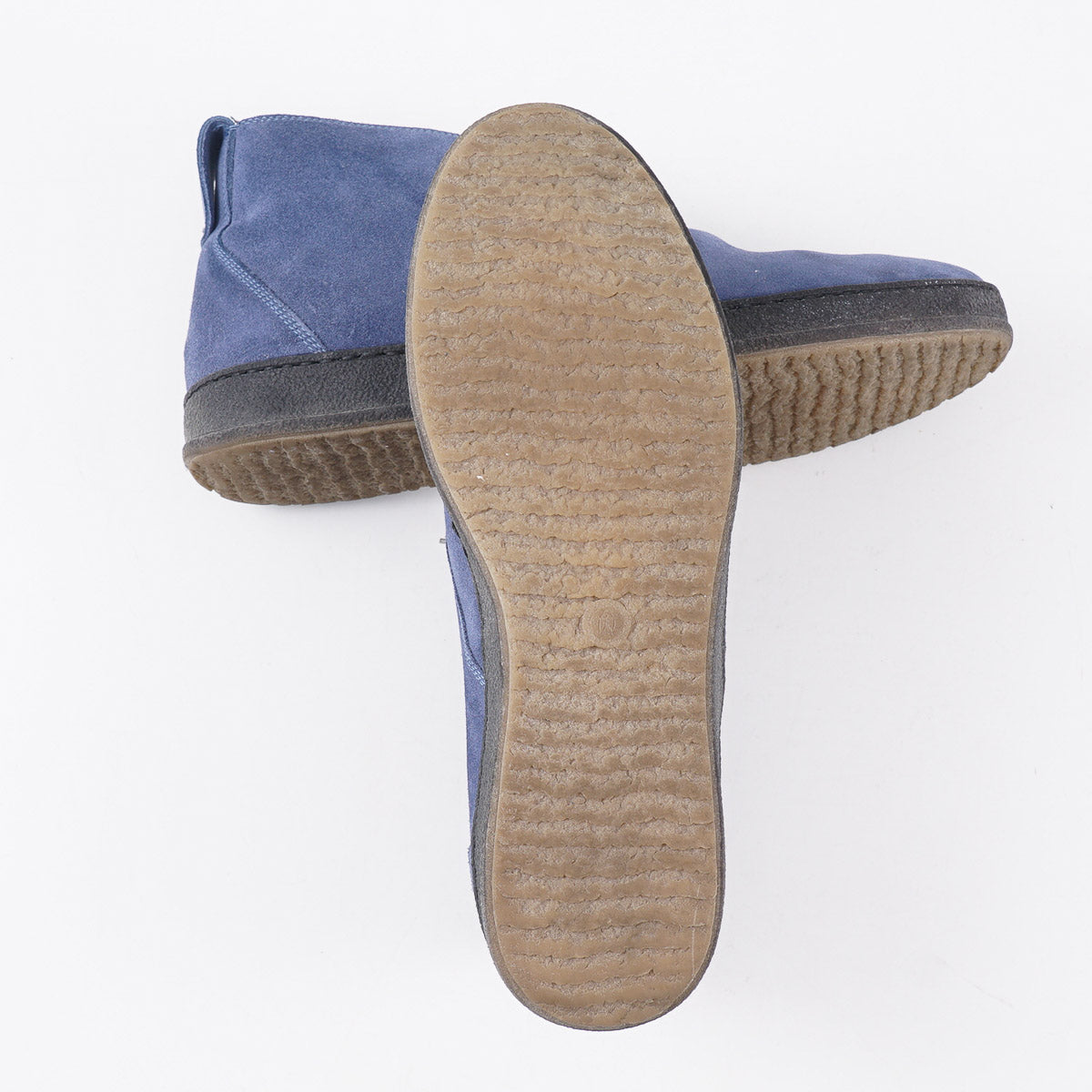 Kiton Suede Chukka Sneaker in Slate Blue - Top Shelf Apparel