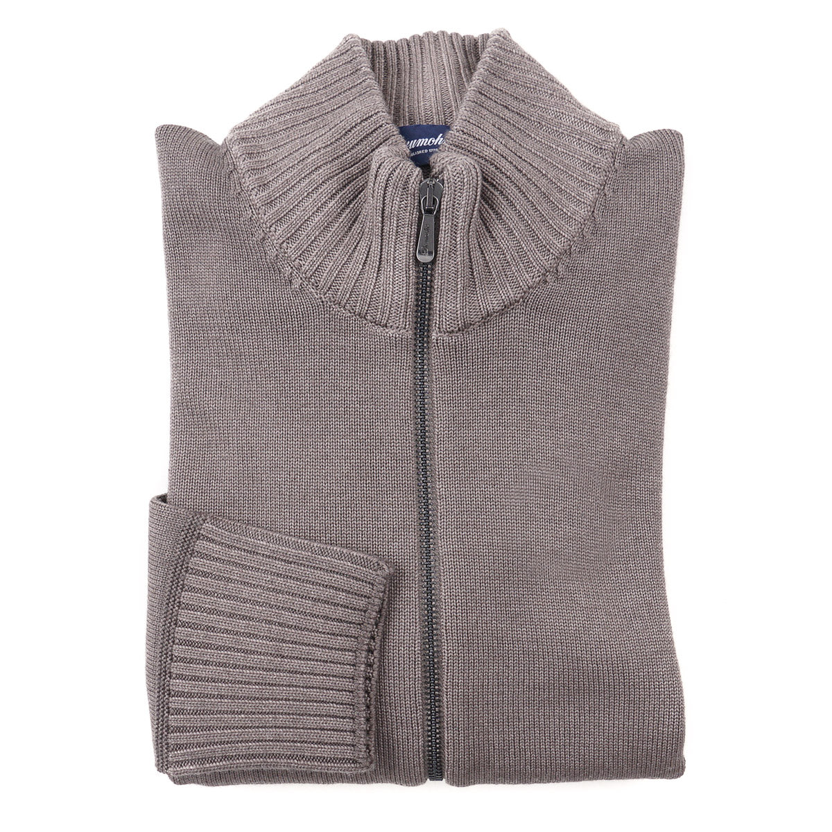 Drumohr Full-Zip Merino Wool Sweater - Top Shelf Apparel