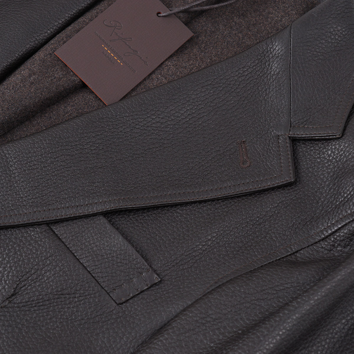 Rifugio Wool-Lined Deerskin Leather Blazer - Top Shelf Apparel