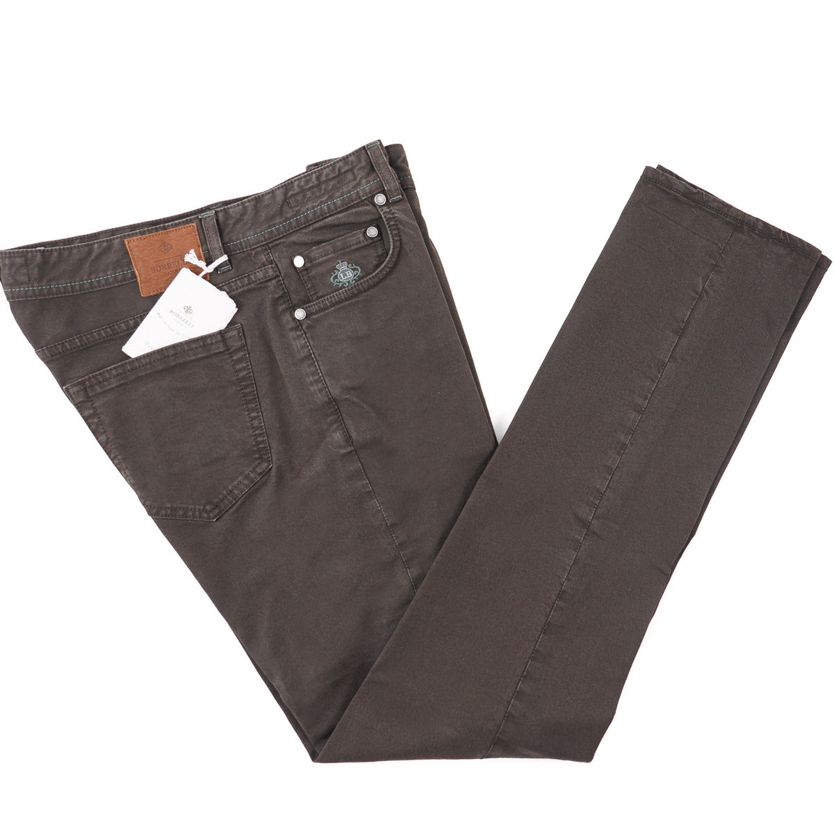 Luigi Borrelli Slim-Fit 5-Pocket Pants - Top Shelf Apparel