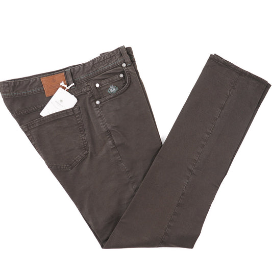 Luigi Borrelli Slim-Fit 5-Pocket Pants