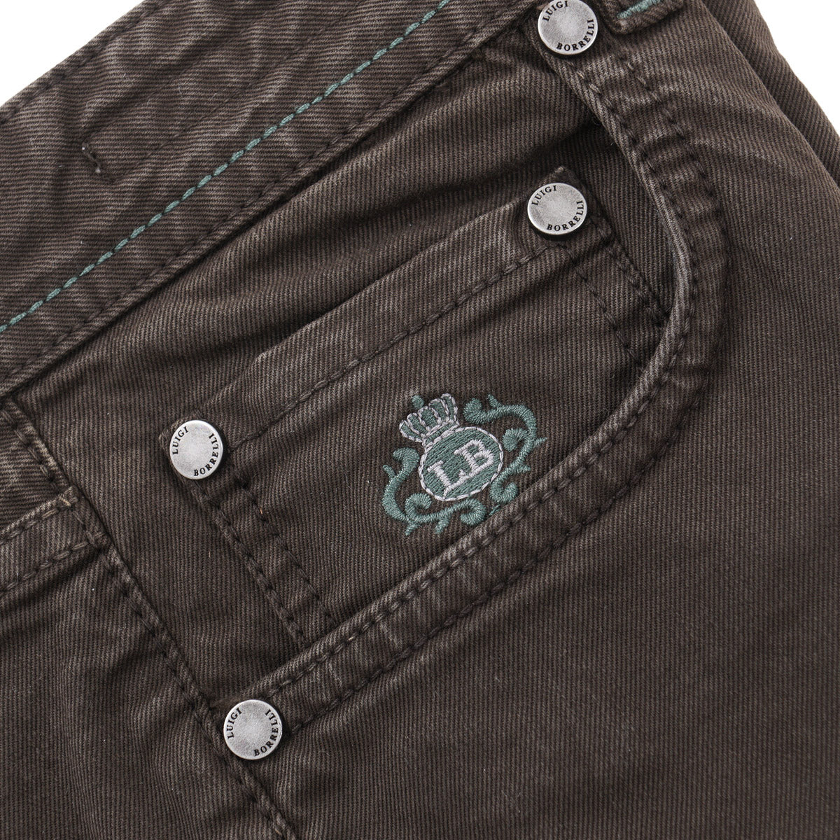 Luigi Borrelli Slim-Fit 5-Pocket Pants - Top Shelf Apparel