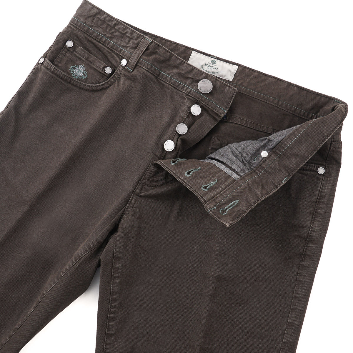 Luigi Borrelli Slim-Fit 5-Pocket Pants - Top Shelf Apparel