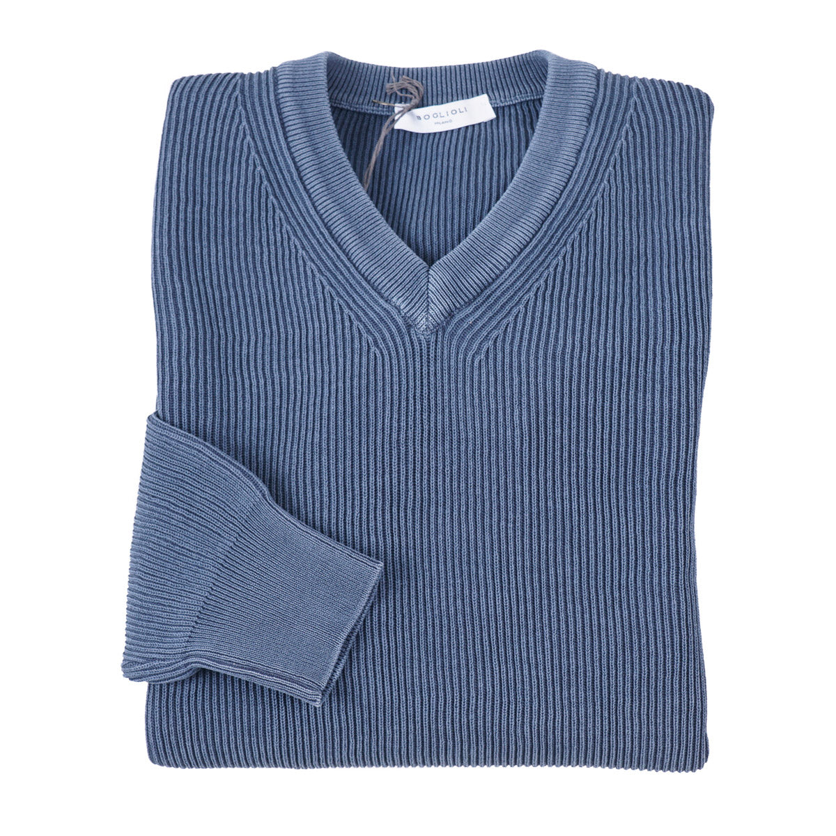 Boglioli Rib-Knit Cotton Sweater - Top Shelf Apparel