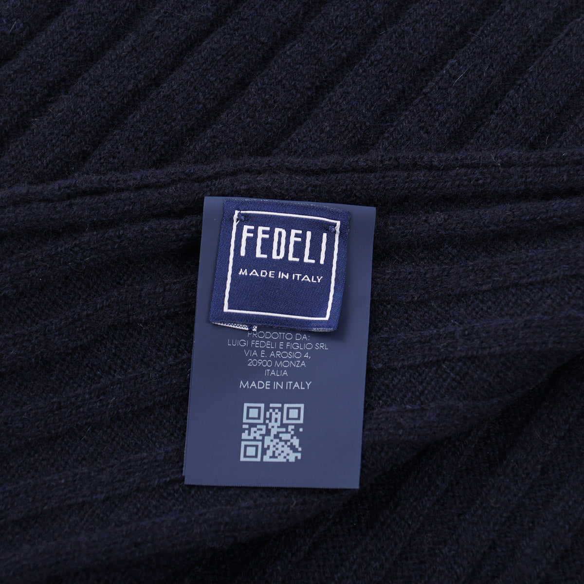 Fedeli Rib Knit Cashmere Scarf - Top Shelf Apparel