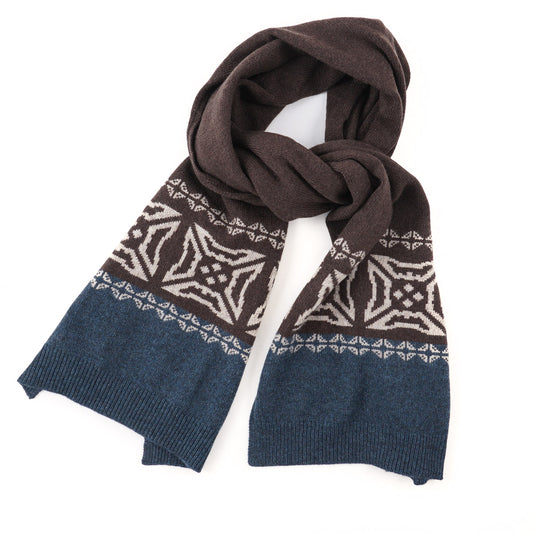 Isaia Nordic Patterned Cashmere Scarf - Top Shelf Apparel