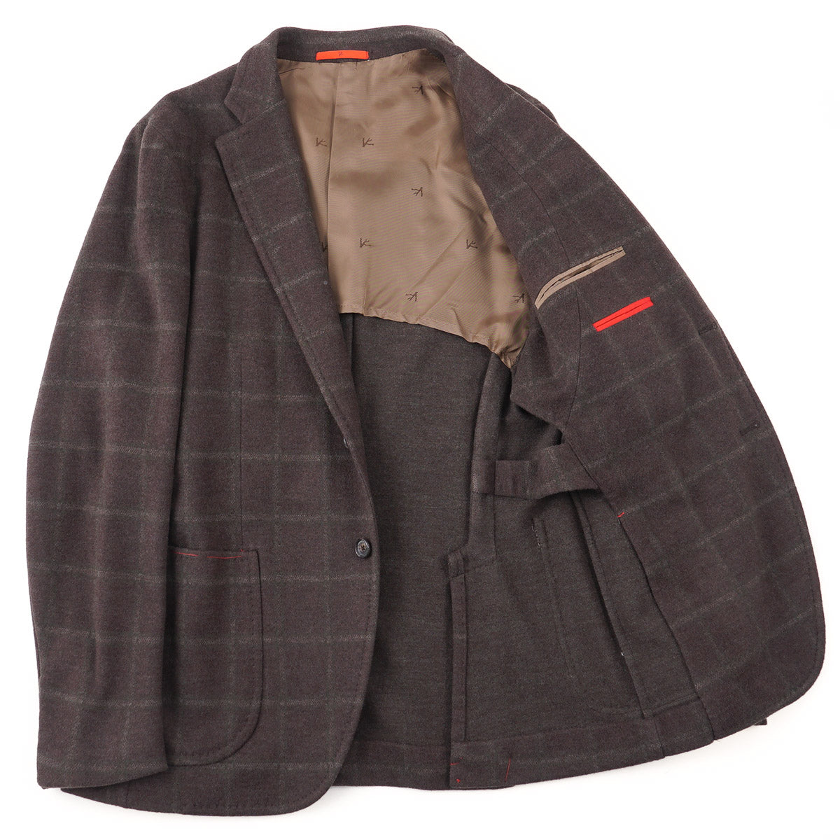 Isaia Plush Flannel Wool Sport Coat