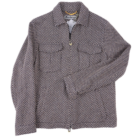 Sartorio Woven Alpaca Bomber Jacket