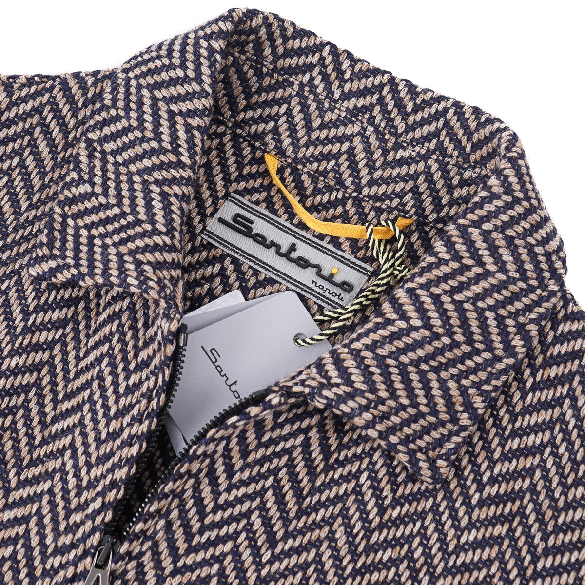 Sartorio Woven Alpaca Bomber Jacket