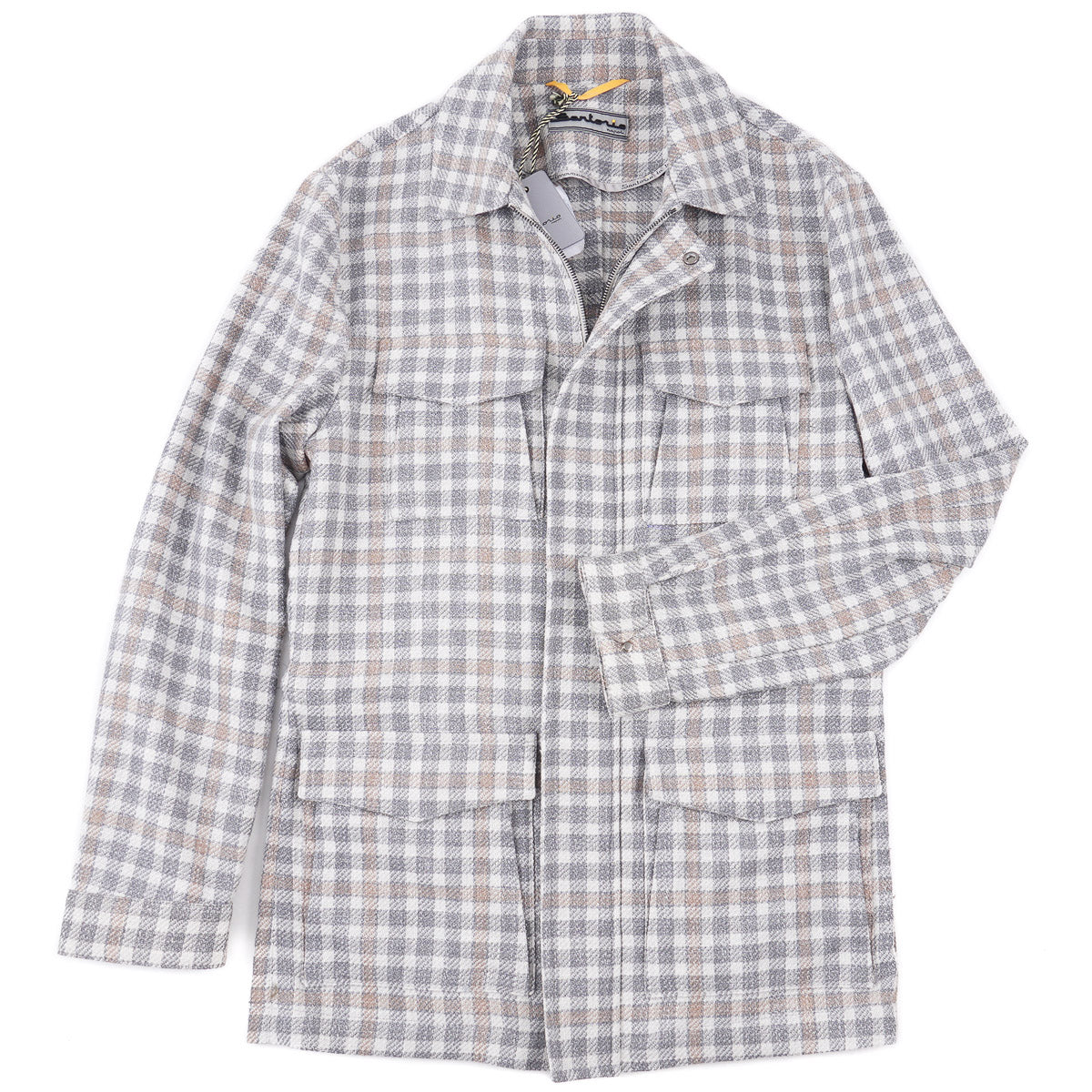 Sartorio Woven Wool-Silk Field Jacket