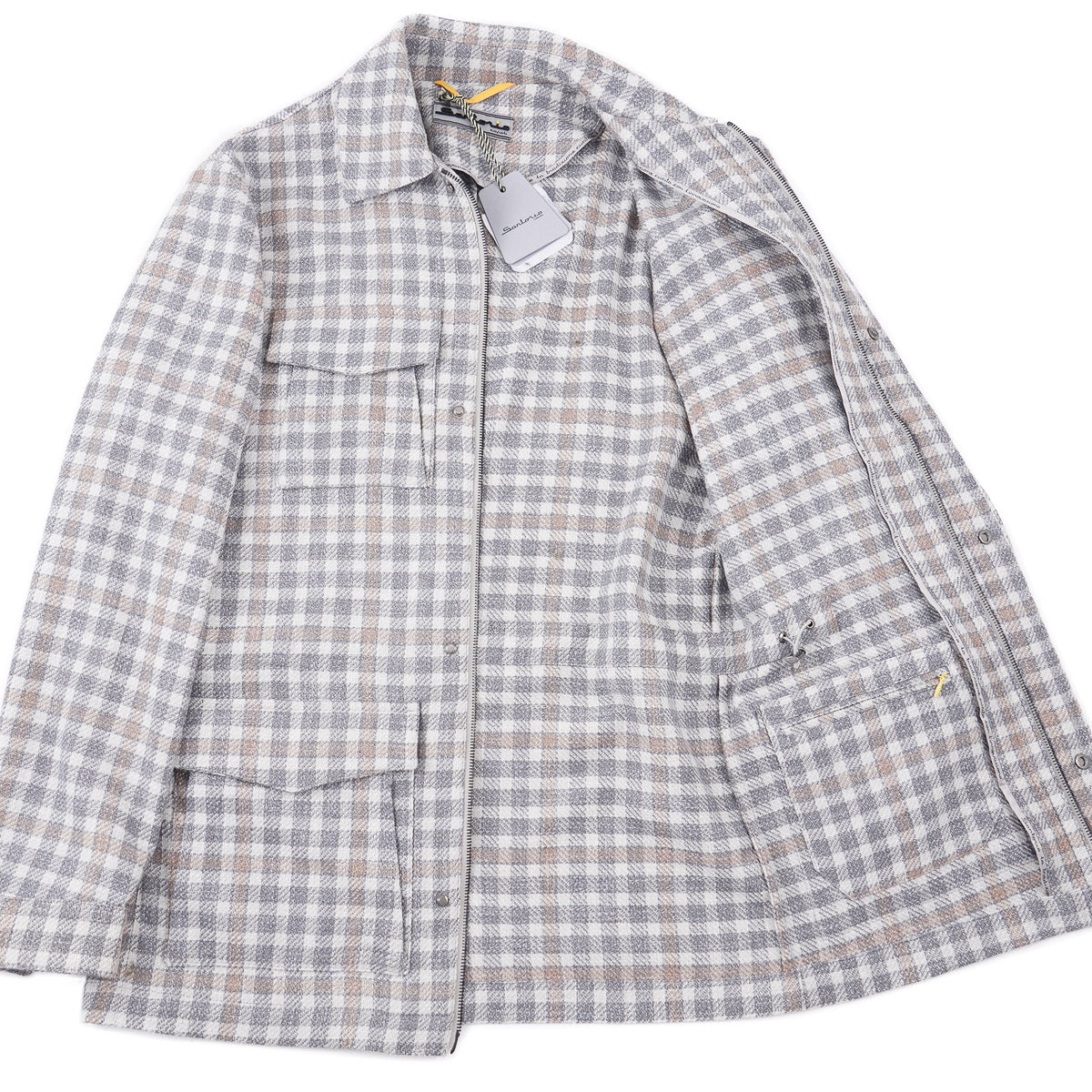 Sartorio Woven Wool-Silk Field Jacket