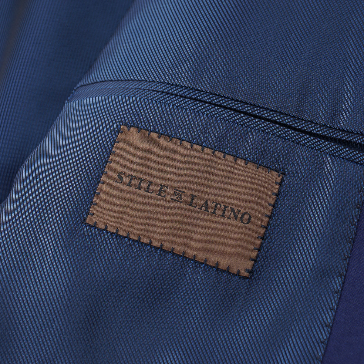 Stile Latino Solid Blue Wool Suit - Top Shelf Apparel