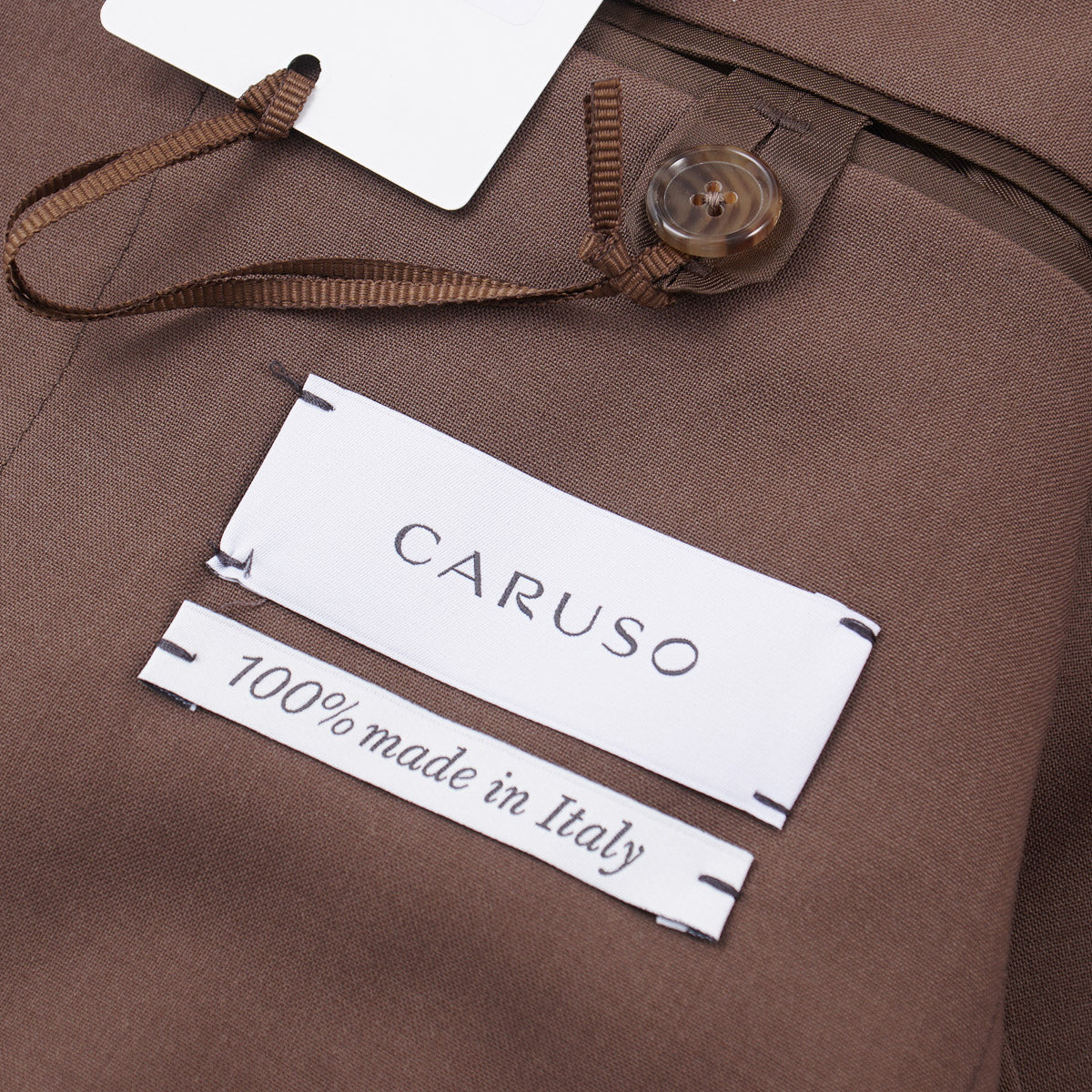 Caruso Wool Suit with Drawstring Pants