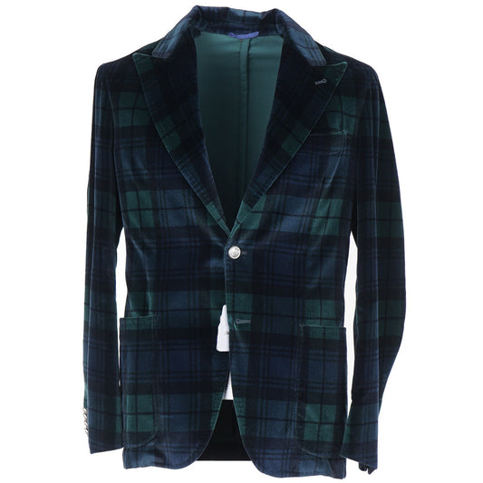 Sartorio Tartan Plaid Velvet Blazer - Top Shelf Apparel