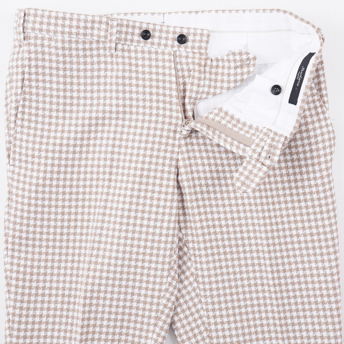 Sartorio Woven Houndstooth Cotton Suit - Top Shelf Apparel