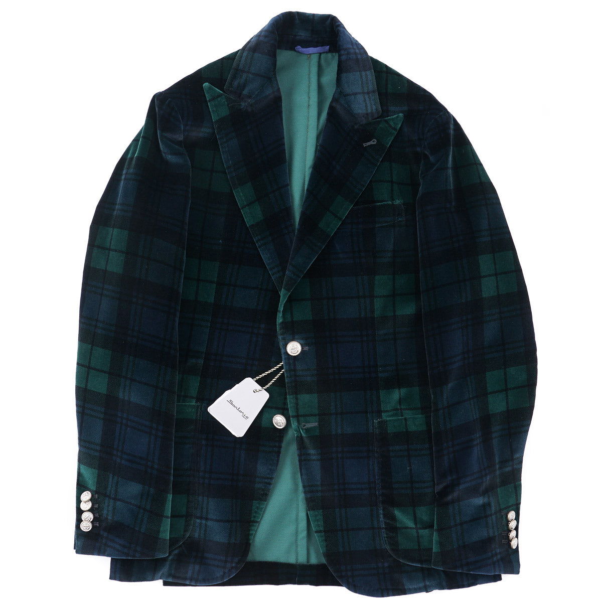 Sartorio Tartan Plaid Velvet Blazer - Top Shelf Apparel
