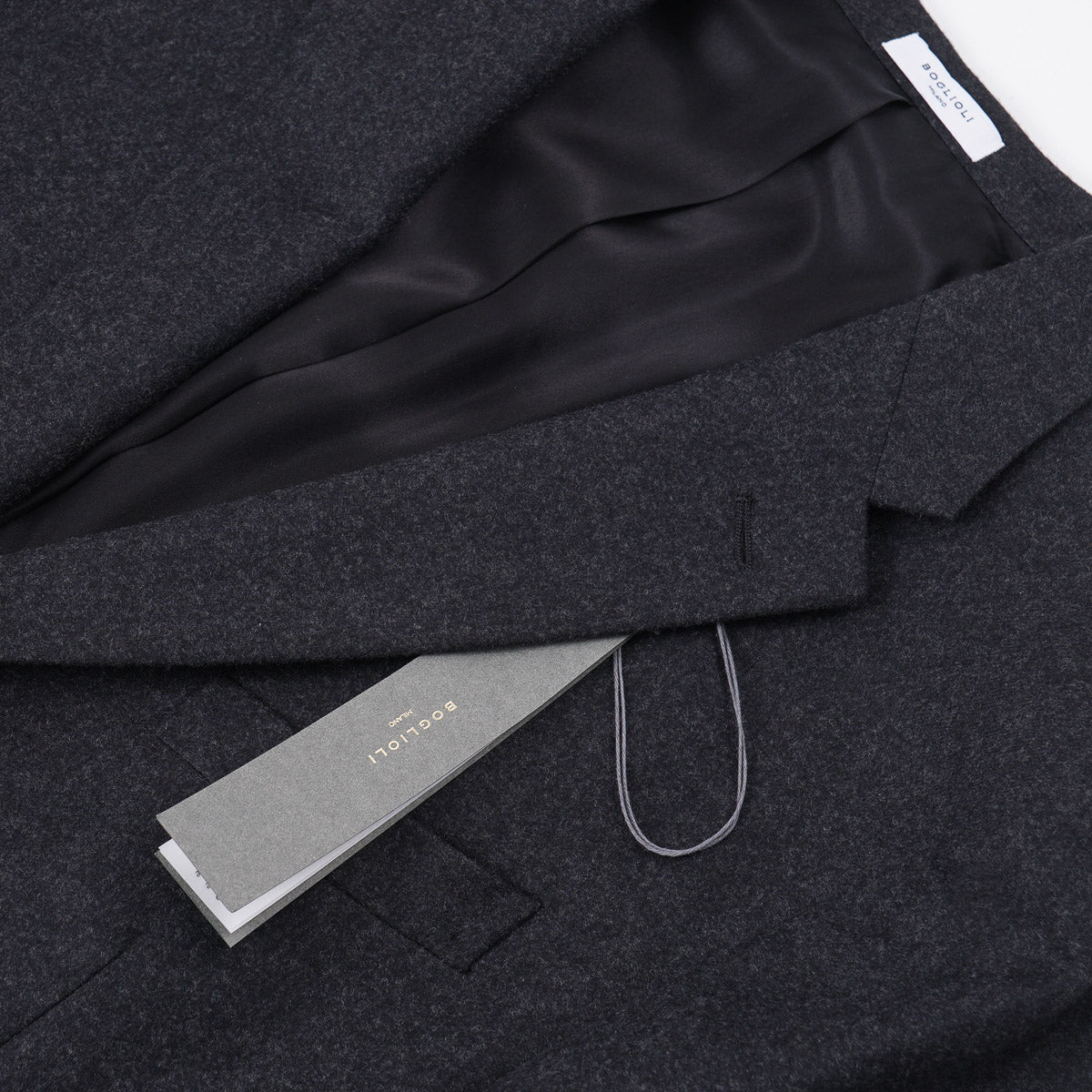 Boglioli Extra-Slim Flannel Wool Suit