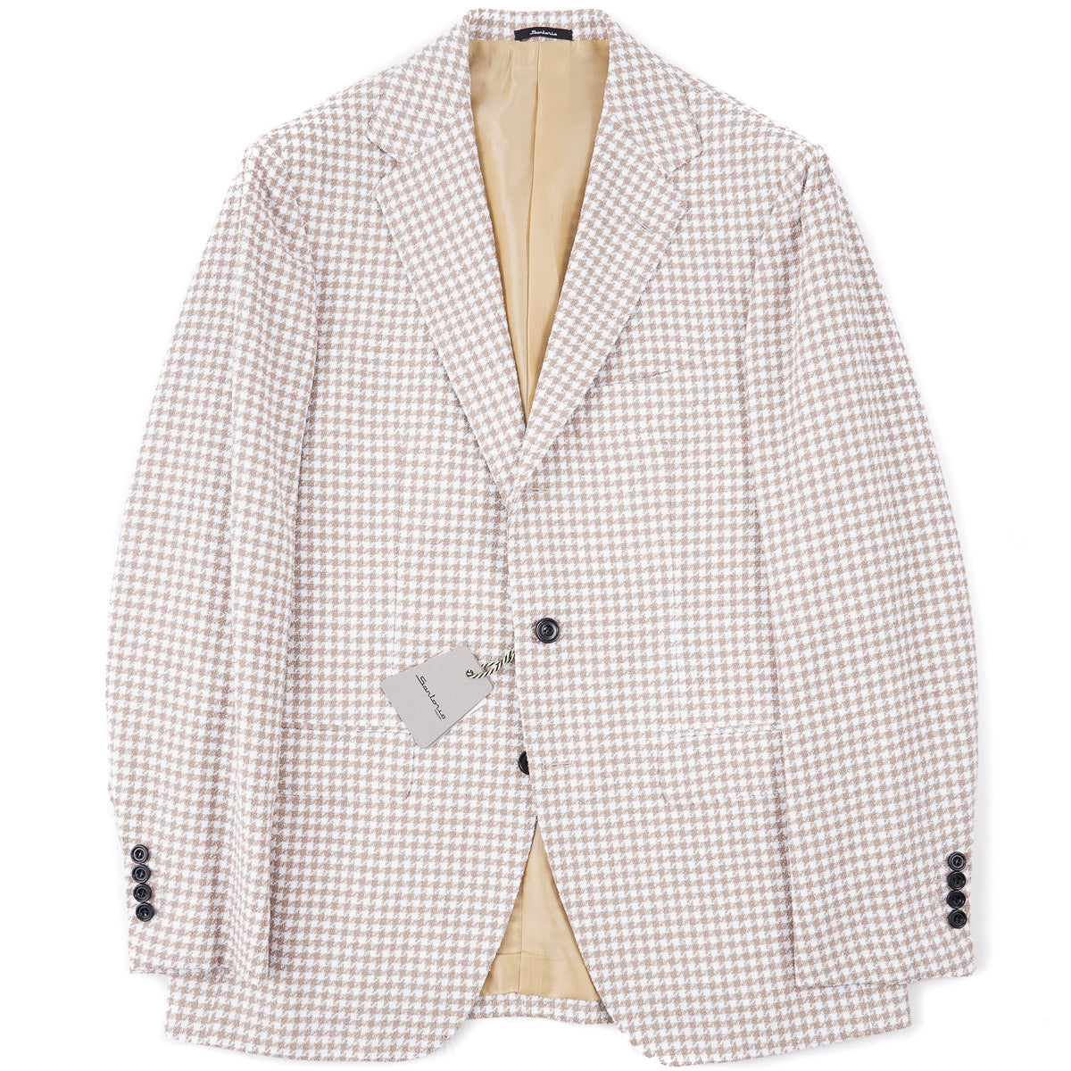 Sartorio Woven Houndstooth Cotton Suit - Top Shelf Apparel