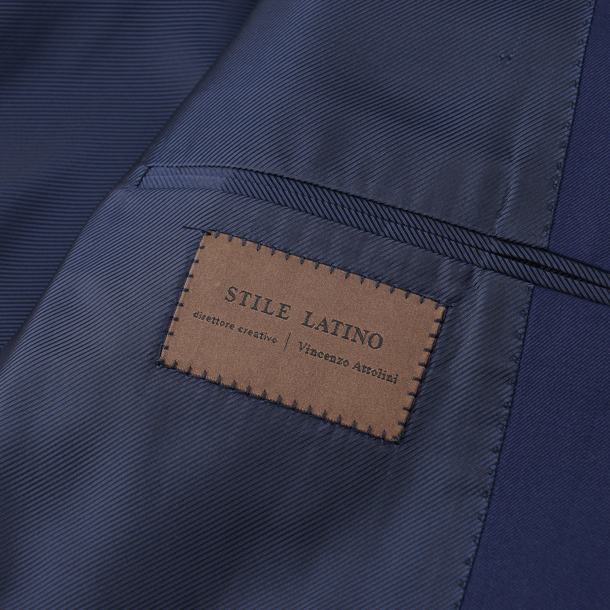 Stile Latino Medium Navy Wool Suit - Top Shelf Apparel