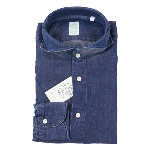 Finamore Soft Lyocell 'Denim' Shirt - Top Shelf Apparel