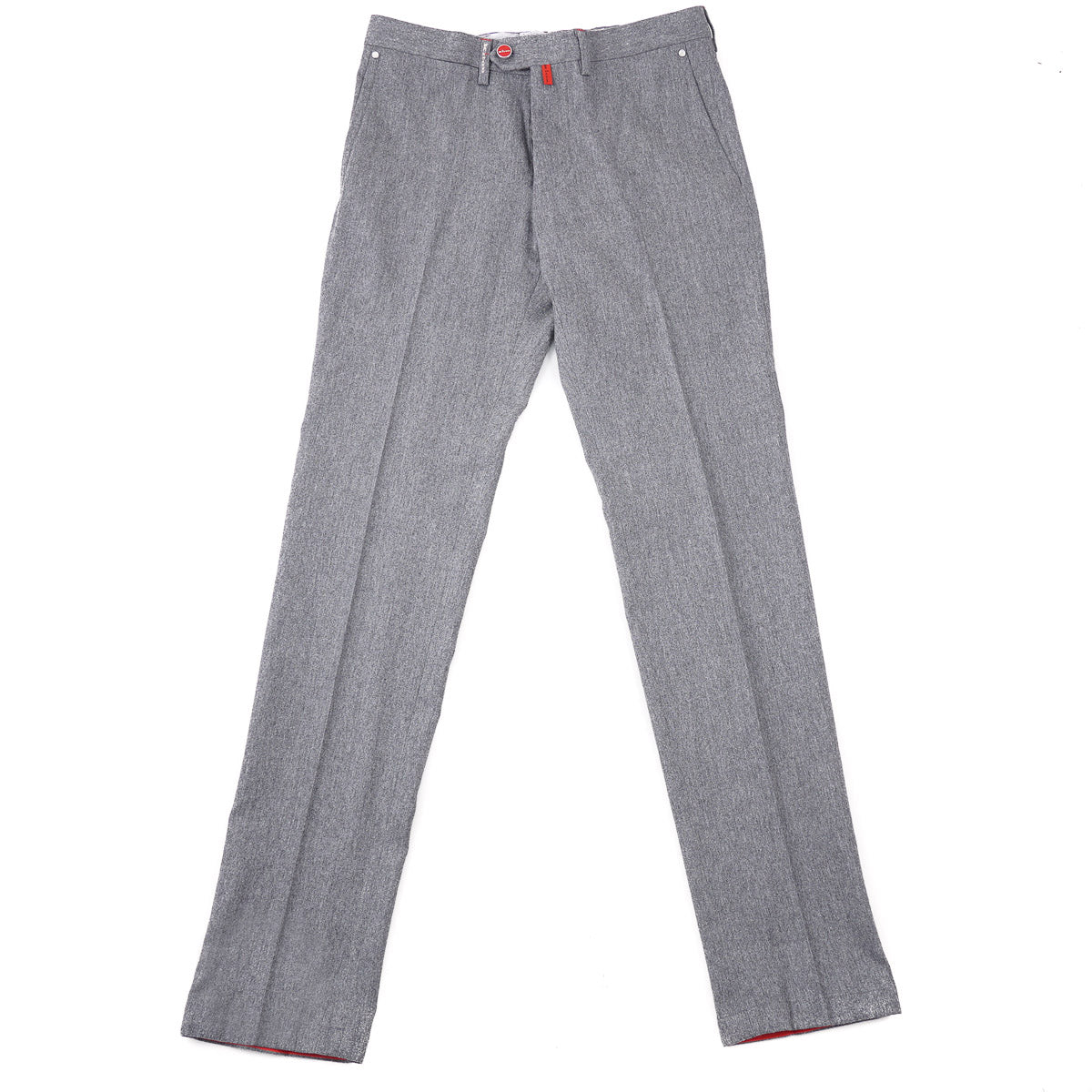Kiton Button-Fly Flannel Wool Pants - Top Shelf Apparel