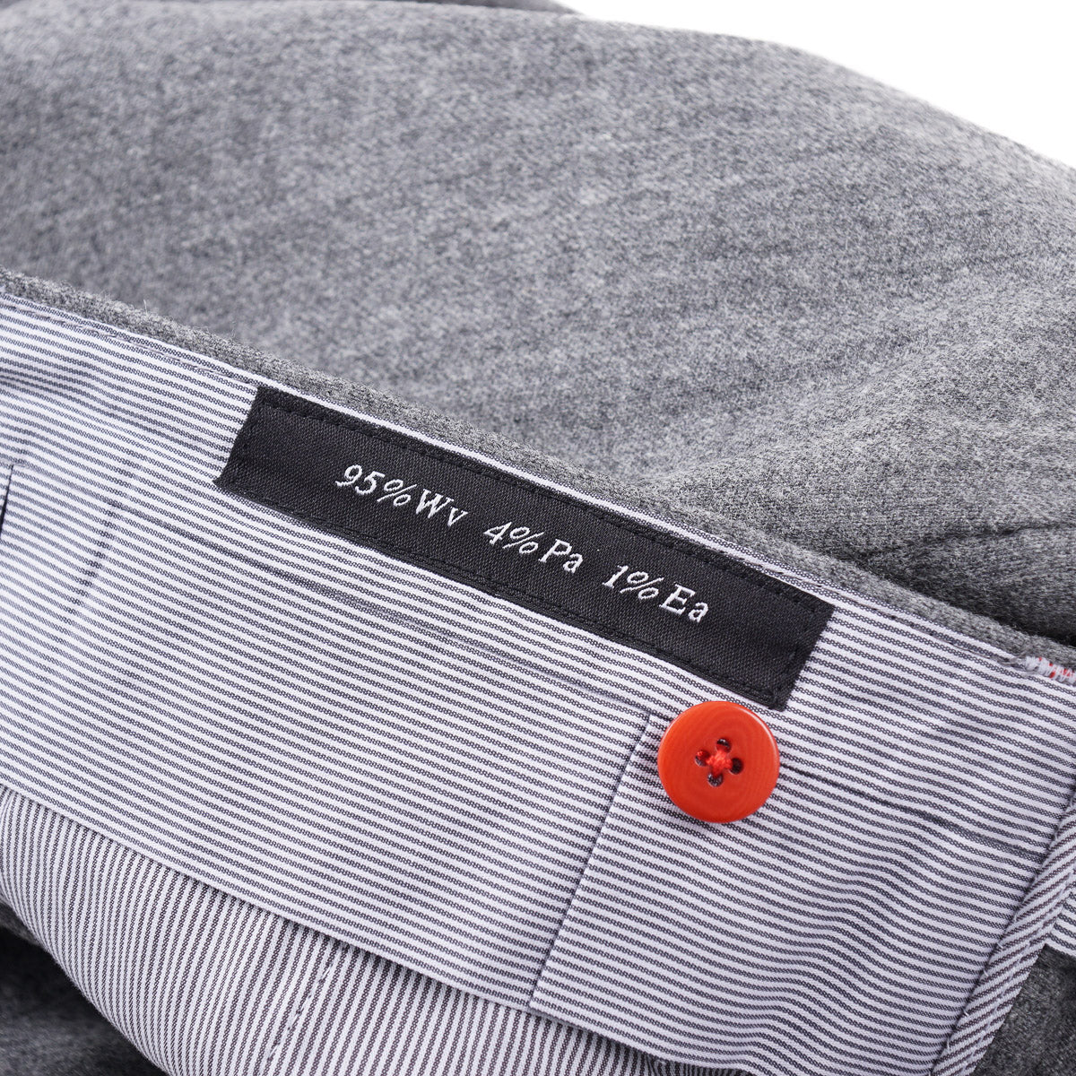 Kiton Button-Fly Flannel Wool Pants - Top Shelf Apparel