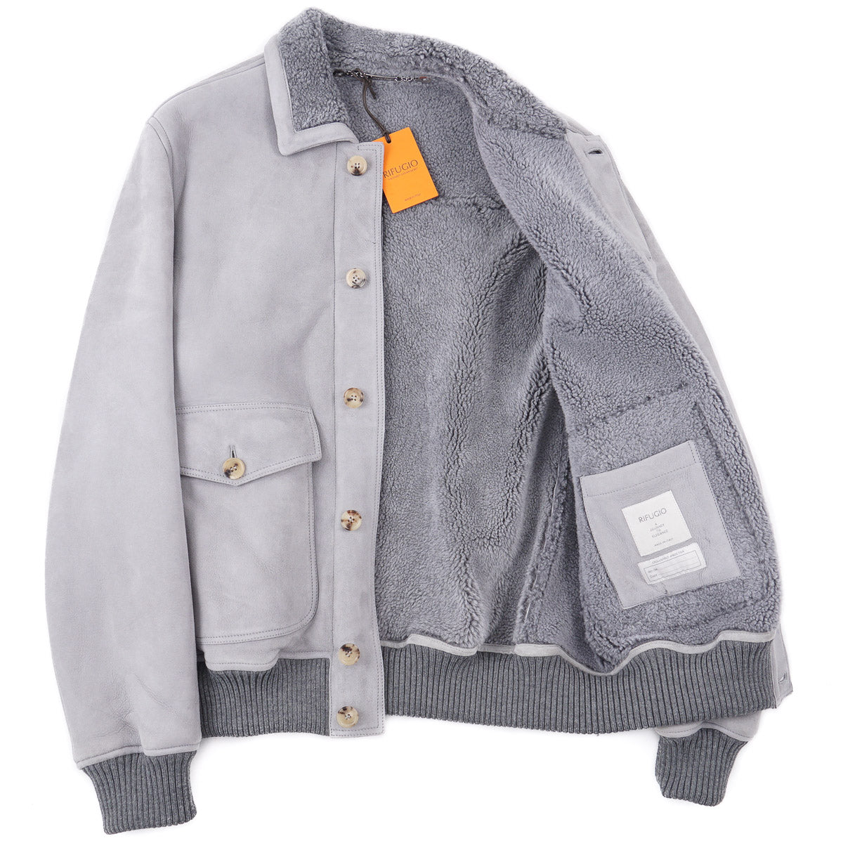 Rifugio Shearling Leather Aviator Jacket