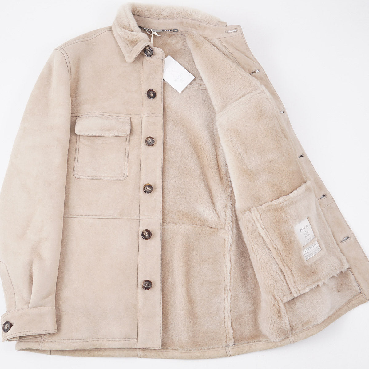 Rifugio Shearling Leather Shirt-Jacket