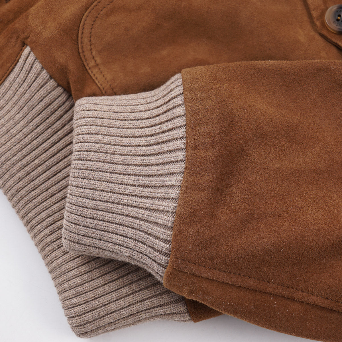 Rifugio Wool-Lined Suede Bomber Jacket