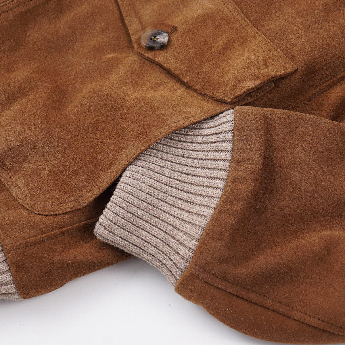 Rifugio Wool-Lined Suede Bomber Jacket