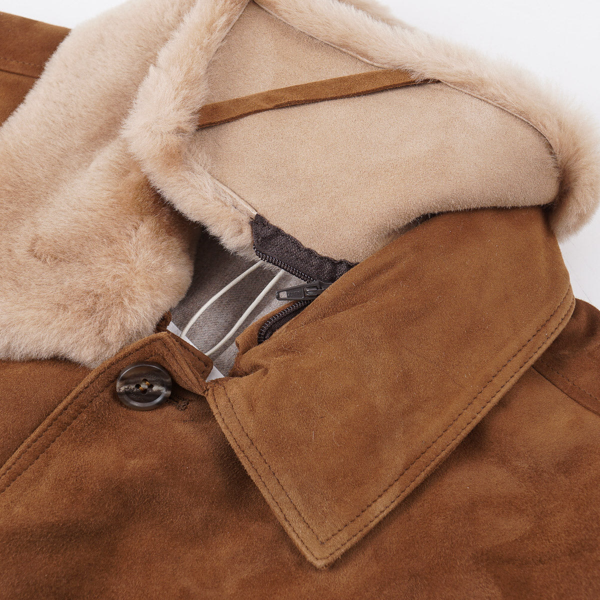 Rifugio Wool-Lined Suede Bomber Jacket