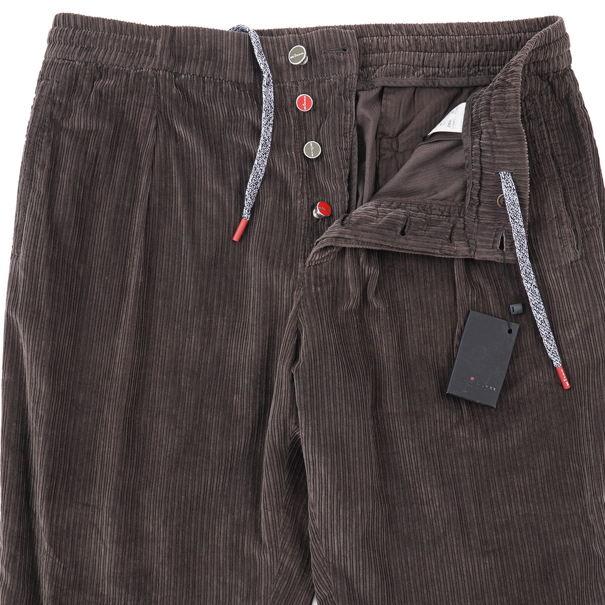 Kiton Corduroy Cotton Drawstring Pants - Top Shelf Apparel