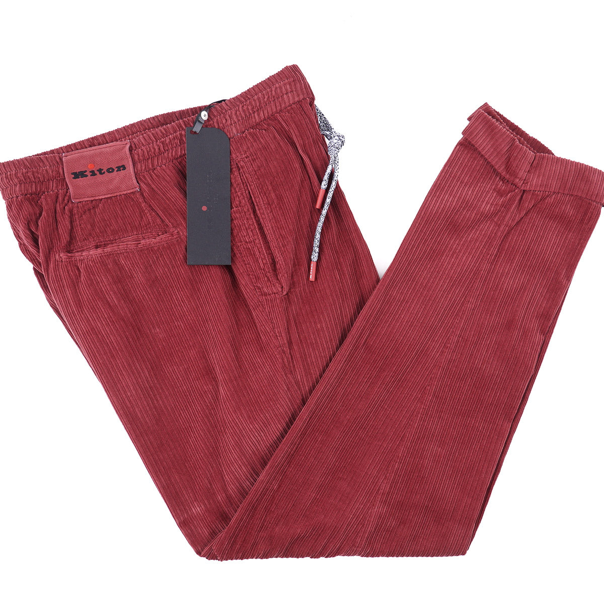 Kiton Corduroy Cotton Drawstring Pants