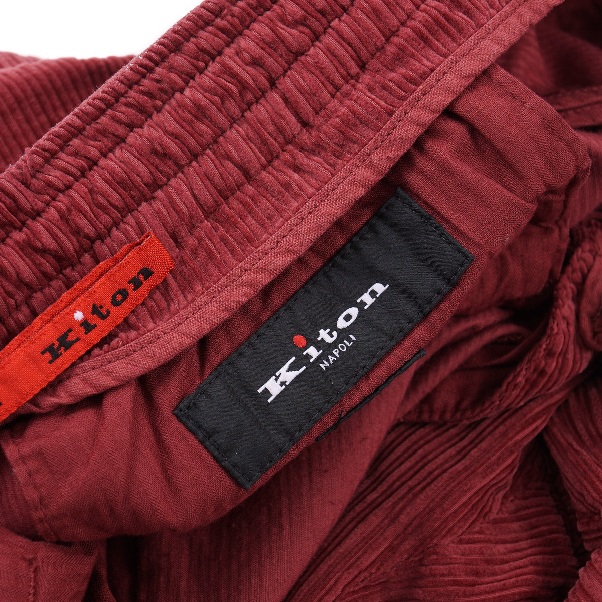 Kiton Corduroy Cotton Drawstring Pants
