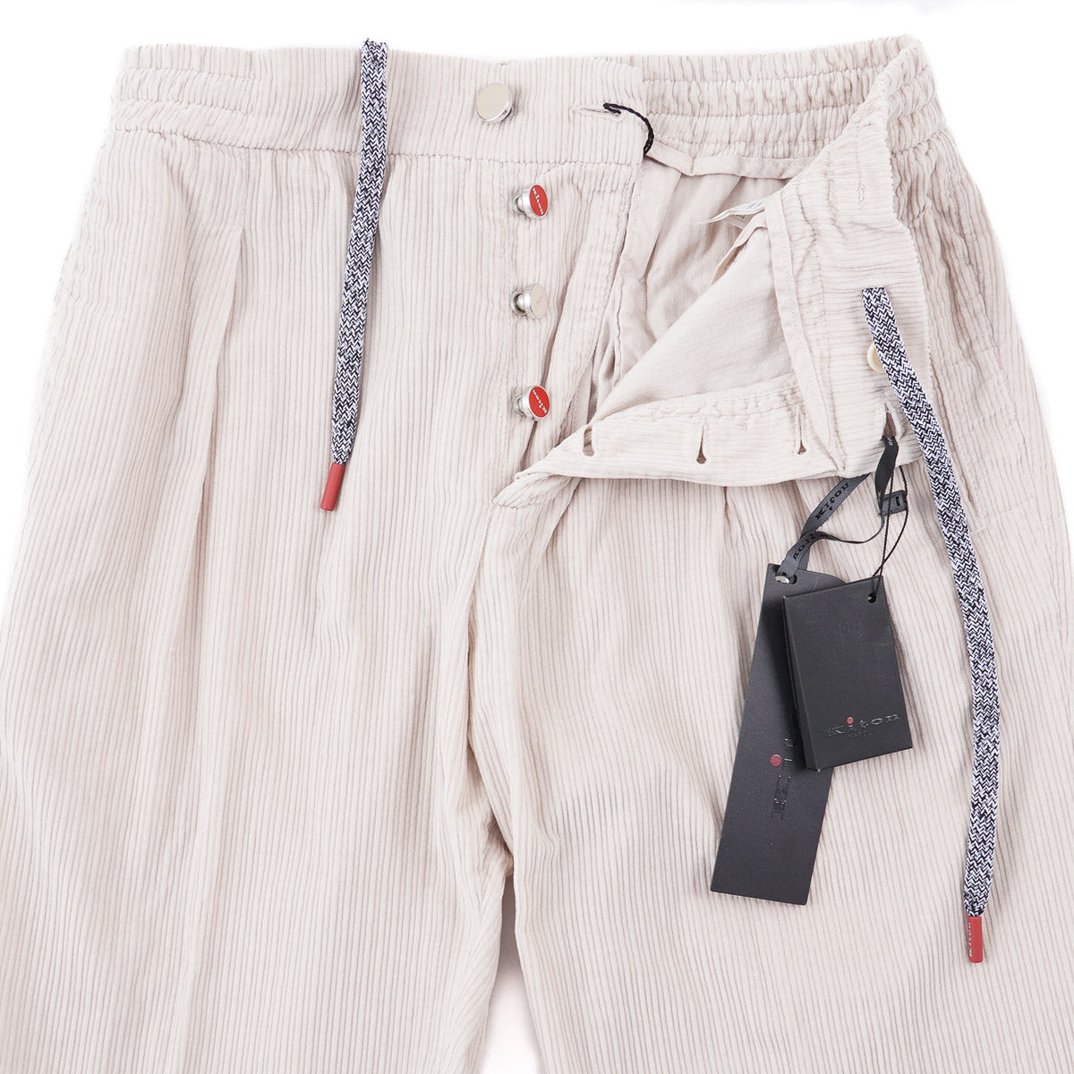 Kiton Corduroy Cotton Drawstring Pants - Top Shelf Apparel