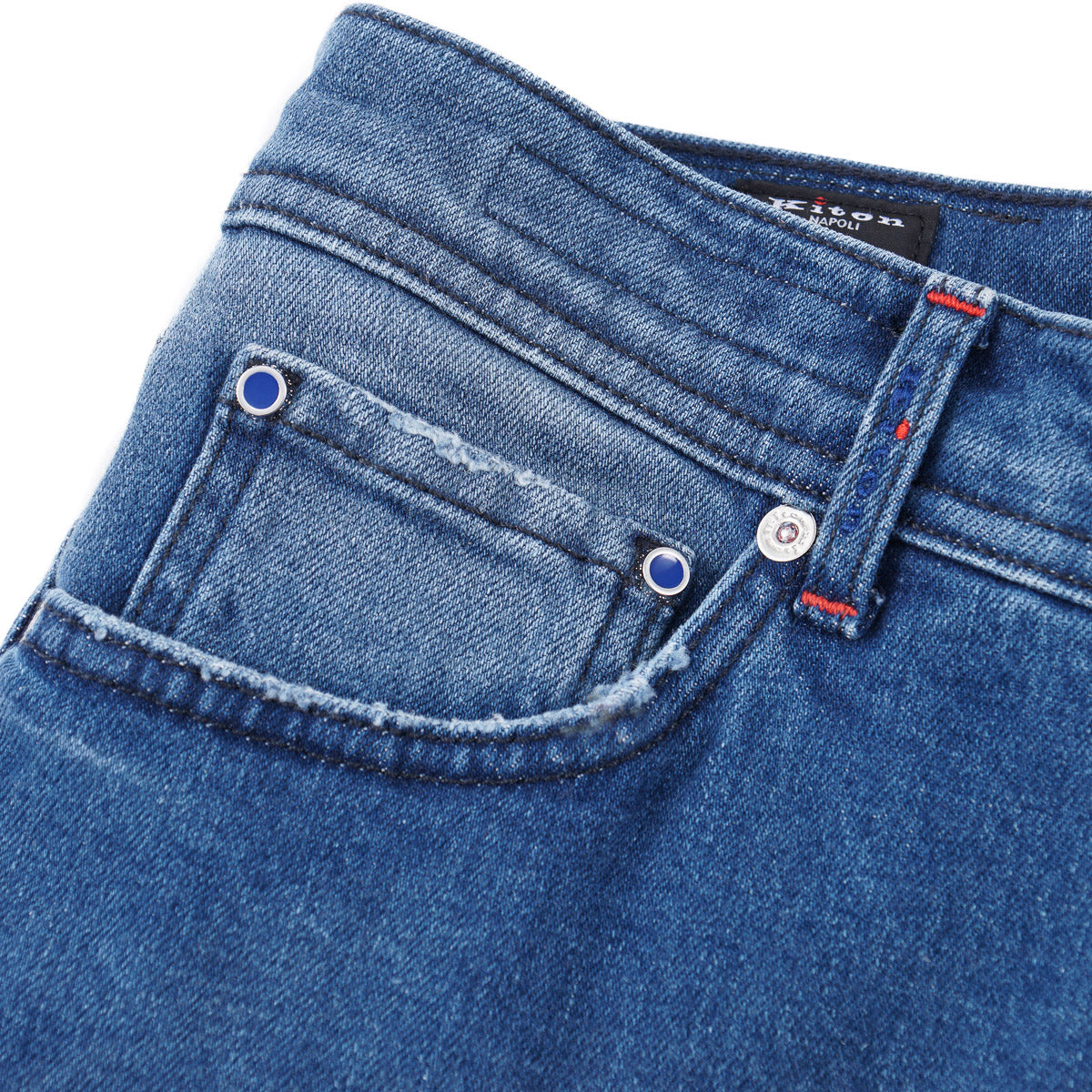 Kiton Slim-Fit Denim Jeans