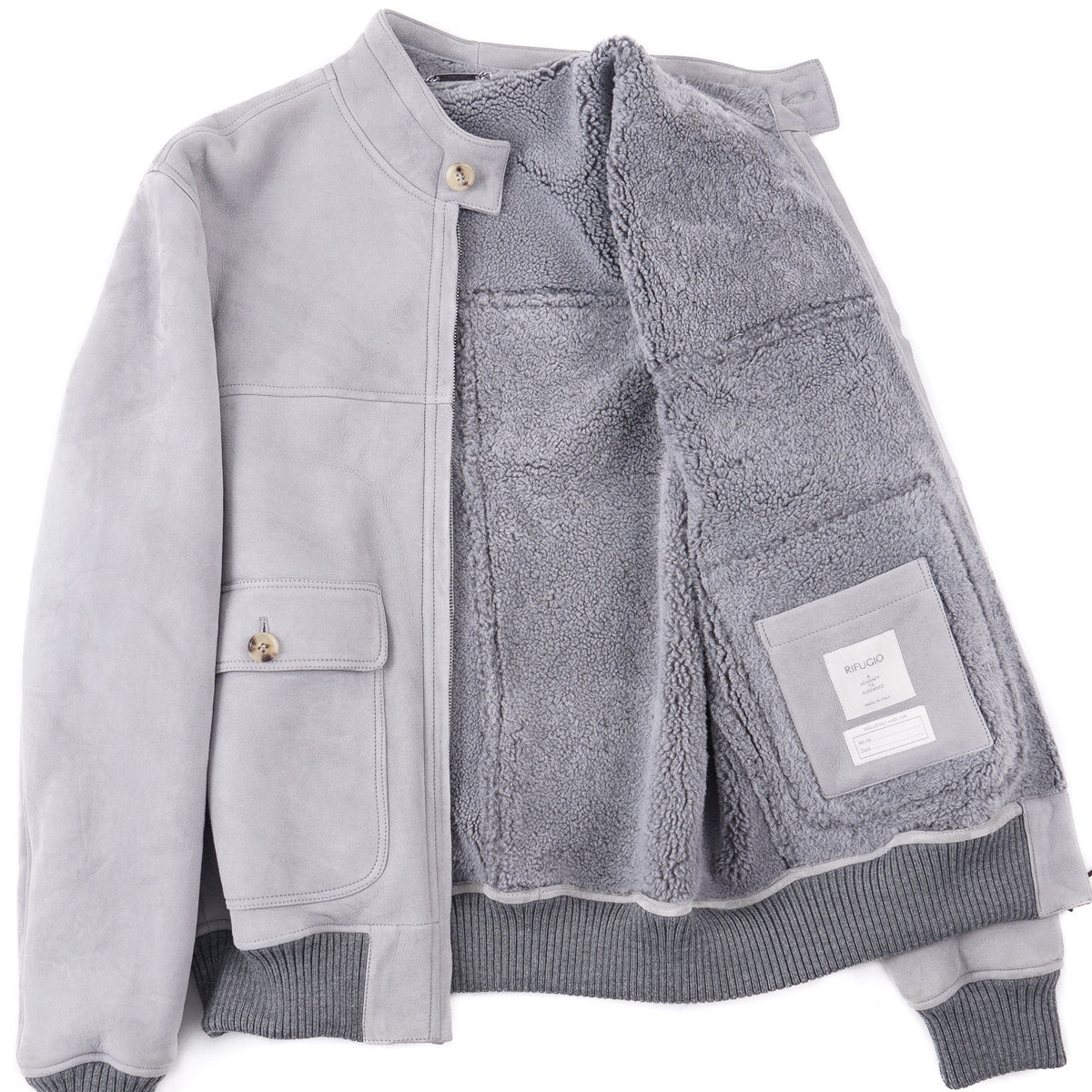 Rifugio Shearling Leather Bomber Jacket