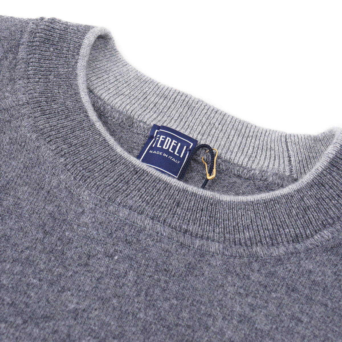 Fedeli Tipped Crewneck Cashmere Sweater - Top Shelf Apparel