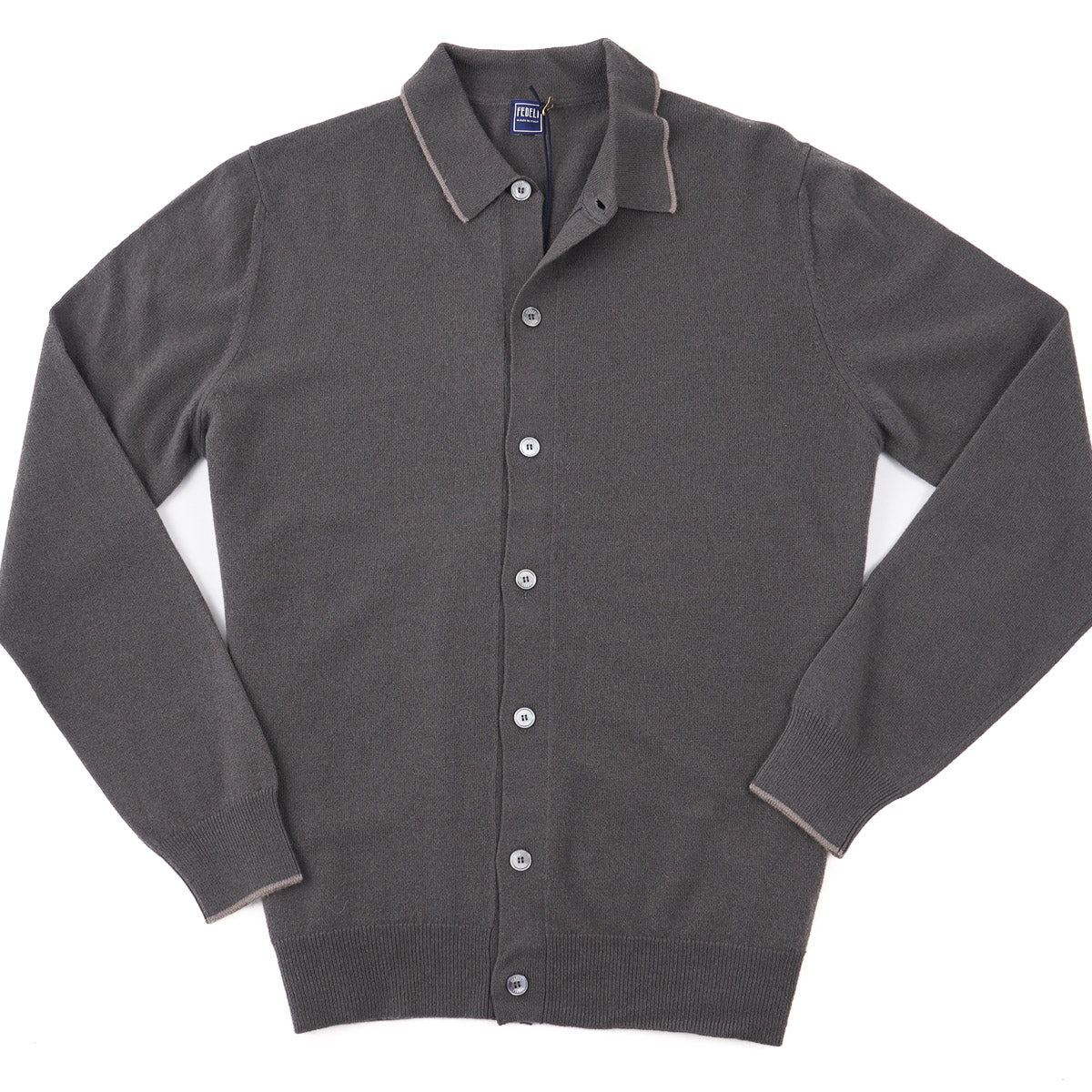 Fedeli Wool-Cashmere Sweater-Shirt - Top Shelf Apparel