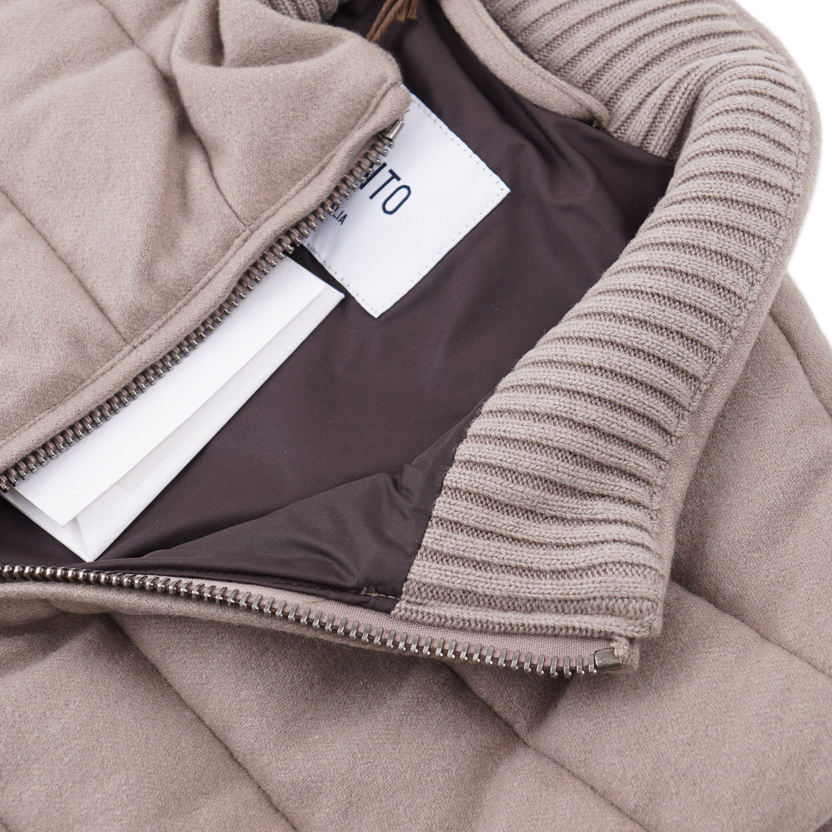 Manto Quilted Cashmere Down Vest