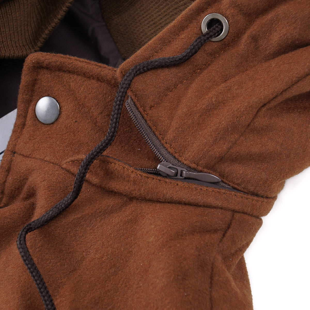 Manto Flannel Cashmere Vest with Hood