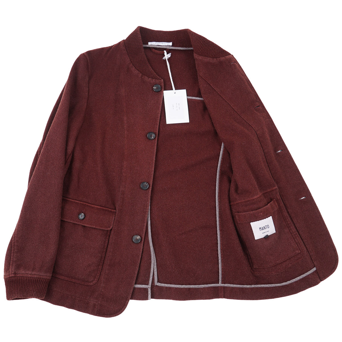 Manto Washed Cashmere Bomber Jacket