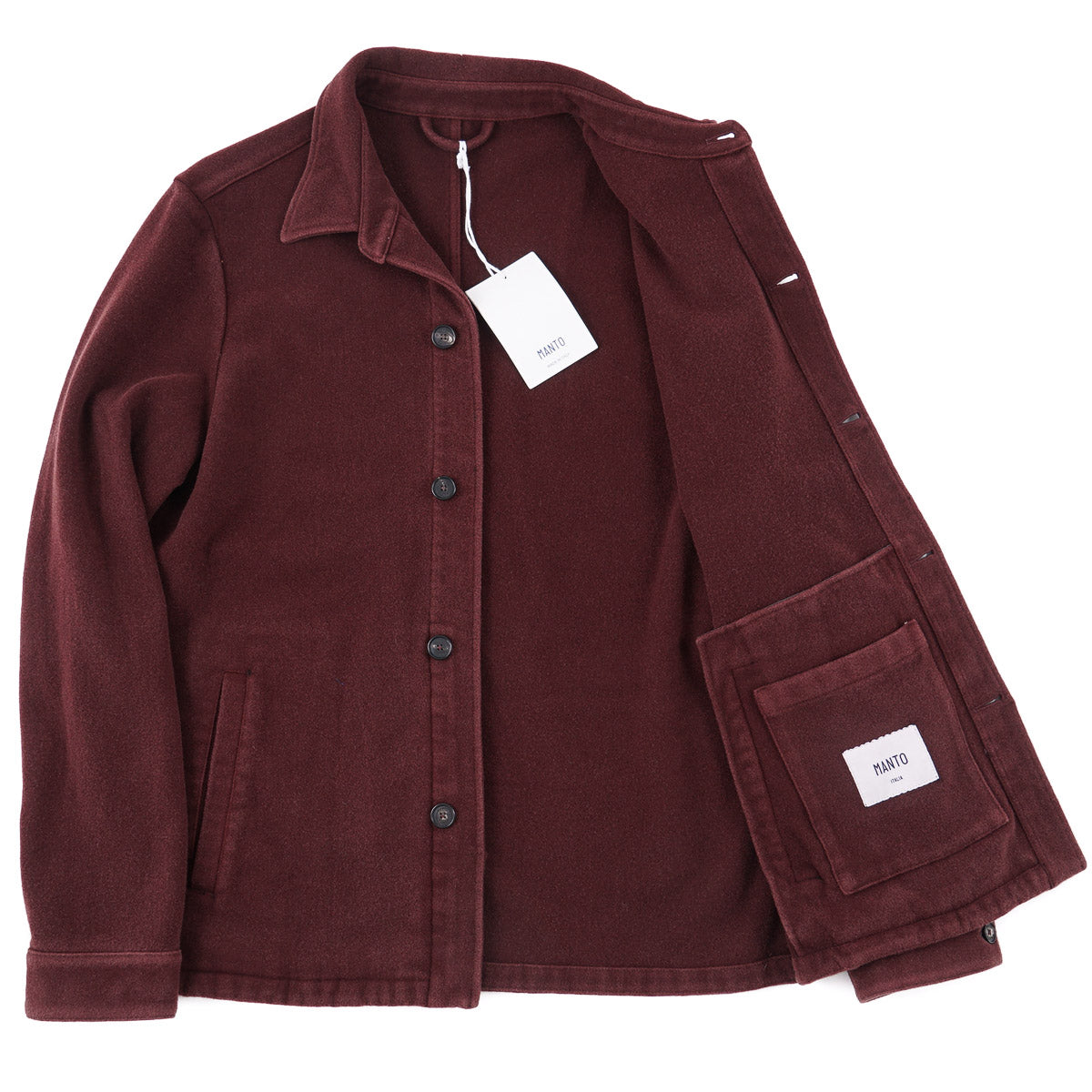 Manto Unlined Flannel Wool Jacket