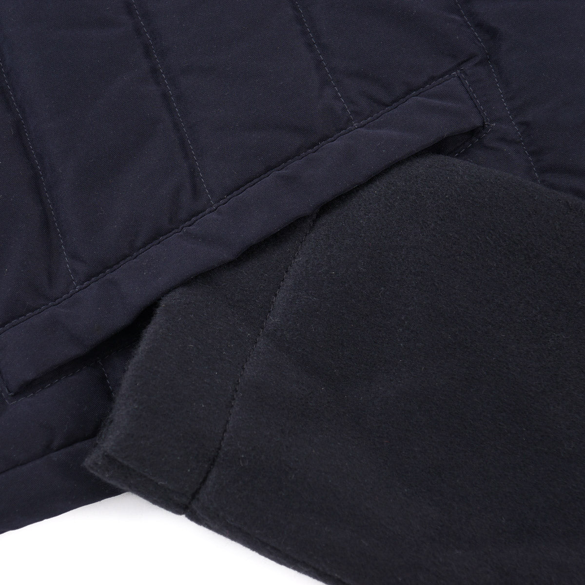 Manto Down Jacket with Cashmere Sleeves