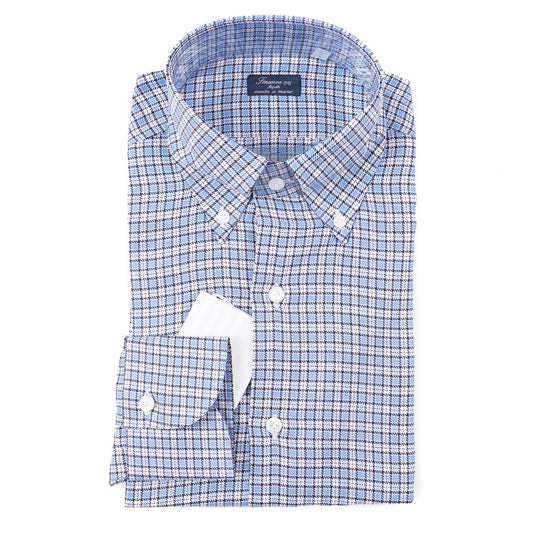 Finamore Woven Check Cotton Shirt