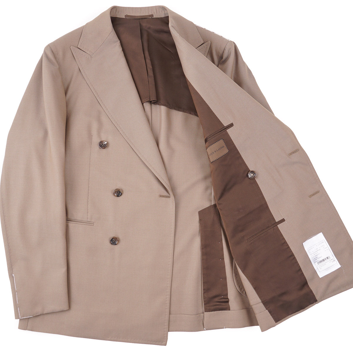 Stile Latino Double-Breasted Wool Suit - Top Shelf Apparel