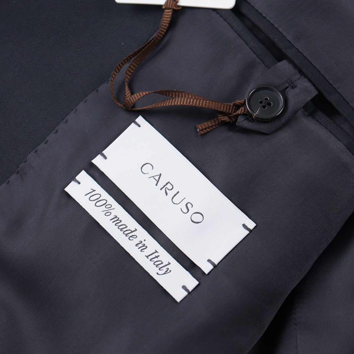 Caruso Black Super 150s Wool Suit - Top Shelf Apparel