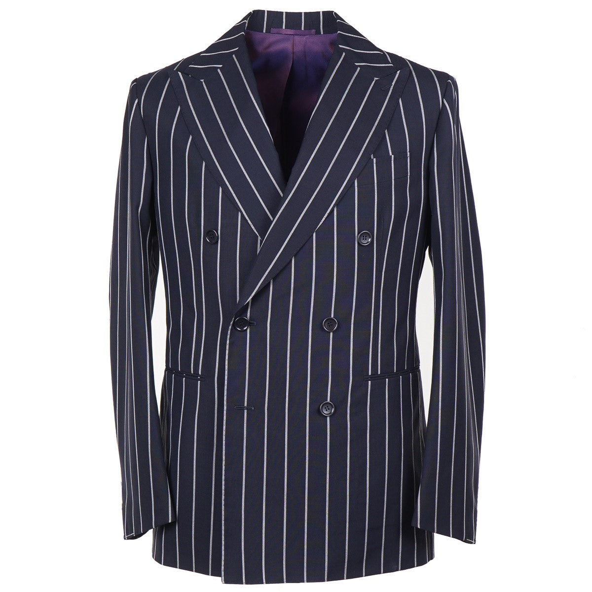 Stile Latino Double-Breasted Wool Suit - Top Shelf Apparel