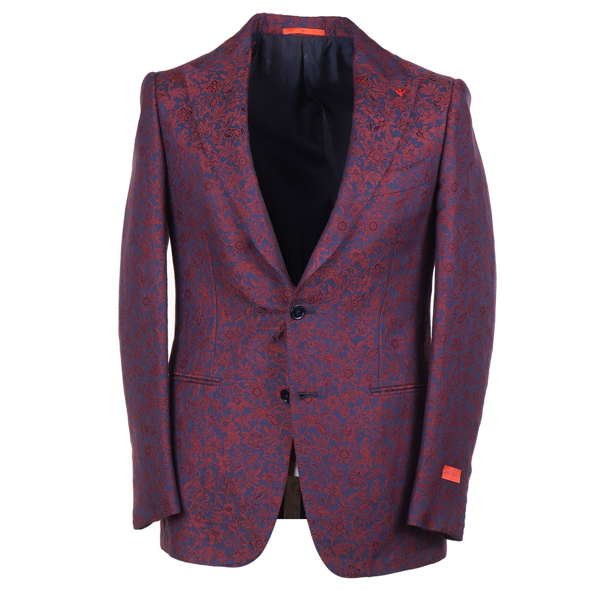 Isaia Slim-Fit Floral Brocade Formal Blazer - Top Shelf Apparel